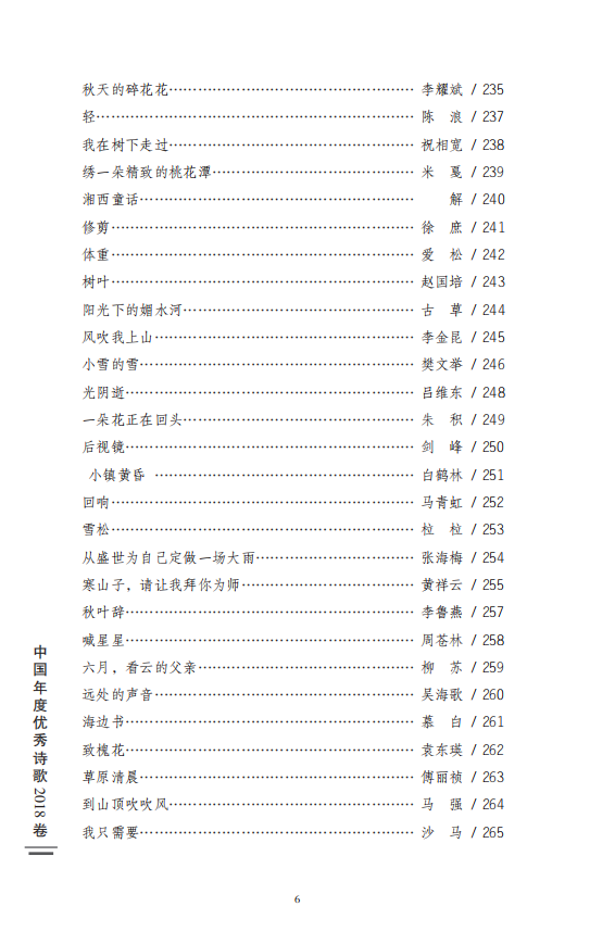 中国年度优秀诗歌2018卷－目录_05.png